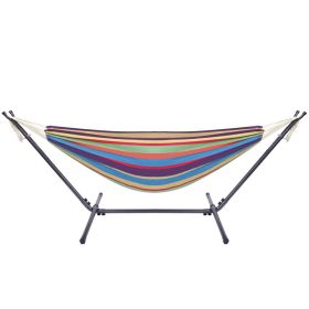 Free shipping  Hammock & Steel Frame Stand Swing Chair Home/Outdoor Backyard Garden Camp Sleep YJ