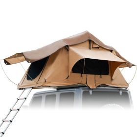 the roof tent with 280TC 2000 waterproof lattice cloth for using as a Camping Necessity A Mobile Home