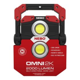 NEBO Omni 2,000 Lumen COB LED Black Rechargeable Handheld Work Light