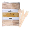 Disposable Wooden Cutlery Utensils Set ‚Äö(Pack of 275) 110 Forks 55 Knives 110 Spoons