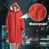 Mutao Waterproof Quick Dry Changing Robe; Long Sleeve Outdoor Windproof Changing Robe With Fleece Lining And Hooded For Swimming Surfing Diving Campin