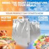 Pack of 5 Metallic Reusable Hot Or Cold Insulated Thermal Cooler Bags 13 x 19 x 7.5 Food; Lunch; Storage Thermal Carry Bags 13x19x7.5 Grocery; Fruit;