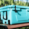 Hot Selling Blue color 65QT Outdoor cooler fish ice chest Box 2022 Popular Camping Cooler Box