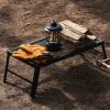 Multifunctional folding drain picnic table storage folding mesh table outdoor barbecue table camping mesh table