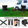 Outdoor Folding Camping Chairs and Table Set with Carrying Bag