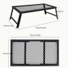 Multifunctional folding drain picnic table storage folding mesh table outdoor barbecue table camping mesh table