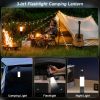 Wanjo 2-in-1 1000LM Portable Led Flashlight and Rechargeable Camping Lights with 7 Lighting Modes and Tricolor Lampshade with Carry Bag