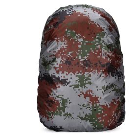 1pc 60L Portable Outdoor Backpack; Waterproof Dust Cover Travel Backpack Rain Cover Camping Sports Accessories (Capacity: 60L, Color: Camouflage)