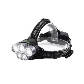 Rechargeable Headlamp for Camping Cycling Hiking Hunting (Color: As pic show, Type: Headlamp)